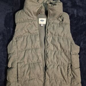 Old Navy Gray Puffer Vest